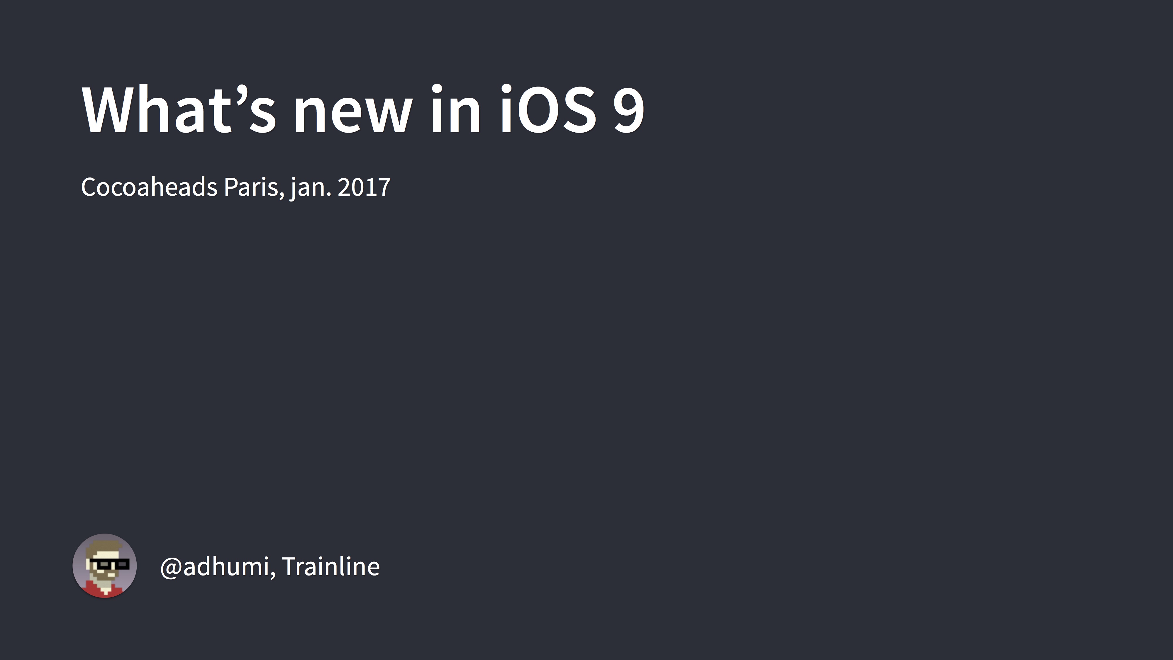 What's new in iOS 9