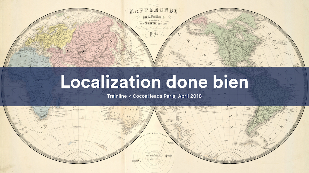 Localization done bien